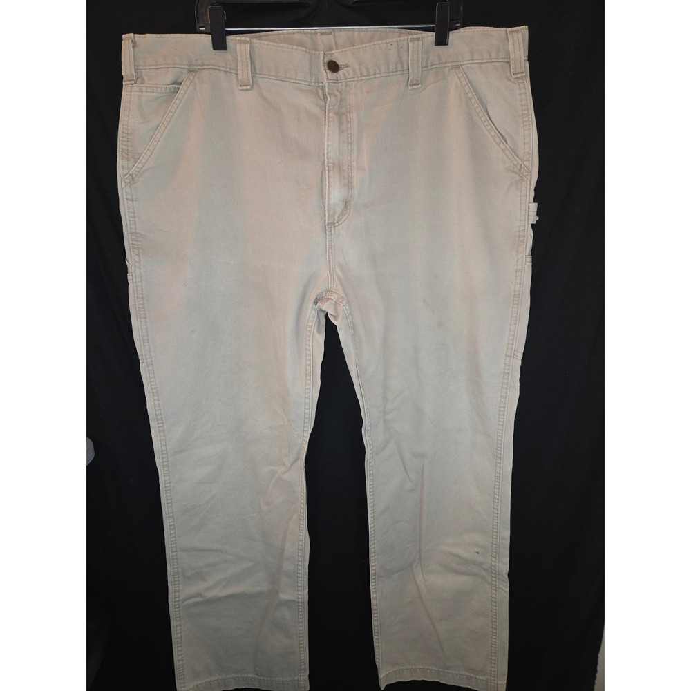 Carhartt Relaxed Fit Mens Work‎ Cargo Pants Khaki Beige Size 42x34